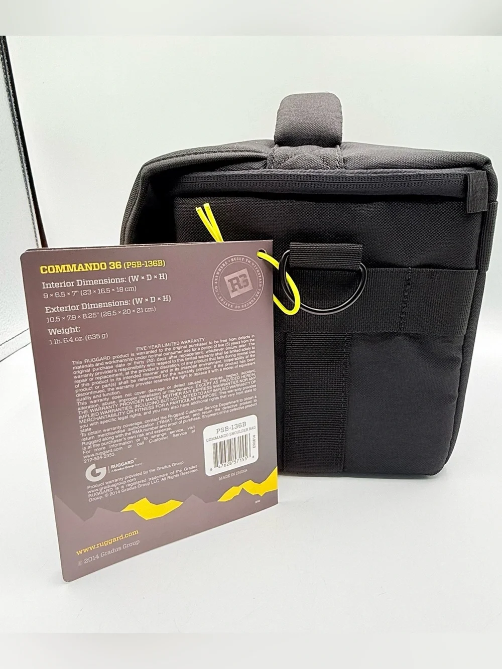 Camera Ruggard Commando 36 Shoulder Bag PSB-136B DSLR Padded Case NWT